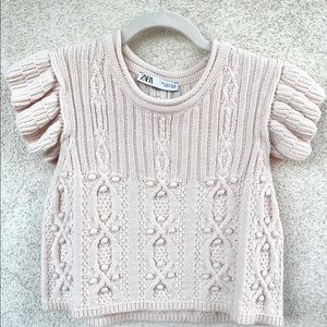 ZARA| knitted crop top